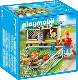 Bol.com PLAYMOBIL Konijnenhok met buitenren - 6140 aanbieding