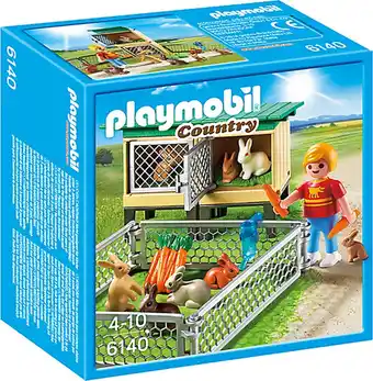 Bol.com PLAYMOBIL Konijnenhok met buitenren - 6140 aanbieding