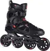 Bol.com Tempish Ezza 90 Inline skates Zwart/ Rood - 45 - Volwassenen aanbieding