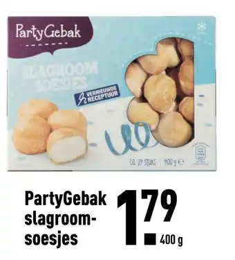 ALDI PartyGebak slagroom- soesjes aanbieding