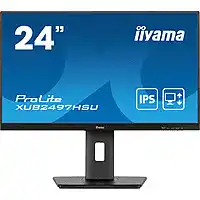 Bol.com iiyama ProLite XUB2497HSU-B1 - 24 Inch - IPS - Full HD - USB-hub - In hoogte verstelbaar aanbieding