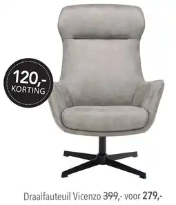 Pronto wonen Draaifauteuil Vicenzo aanbieding