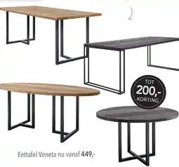 Pronto wonen Eettafel Veneta aanbieding