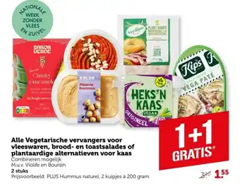 Coop Alle Vegetarische vervangers voor vleeswaren, brood- en toastsalades of plantaardige alternatieven voor kaas aanbieding