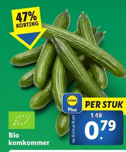 Lidl Bio komkommer aanbieding