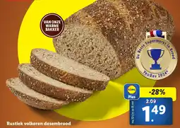 Lidl Rustiek volkoren desembrood aanbieding