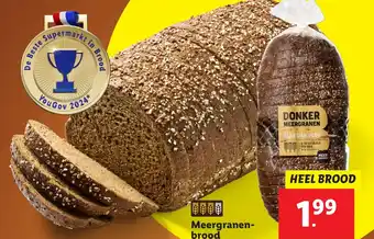 Lidl Meergranen brood aanbieding