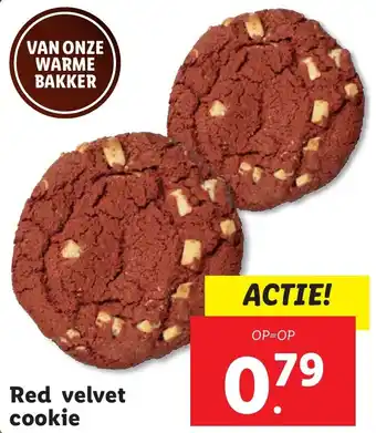 Lidl Red velvet cookie aanbieding