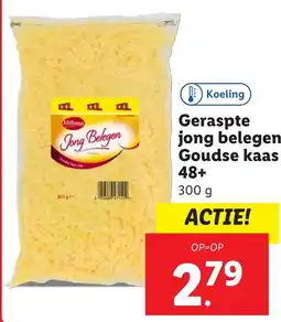 Lidl Geraspte jong belegen Goudse kaas 48+ aanbieding