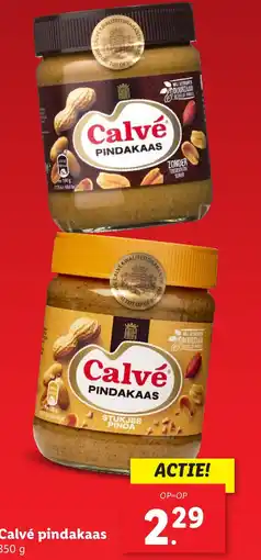 Lidl Calvé pindakaas aanbieding