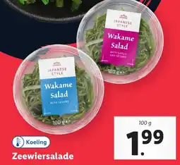 Lidl Zeewiersalade aanbieding