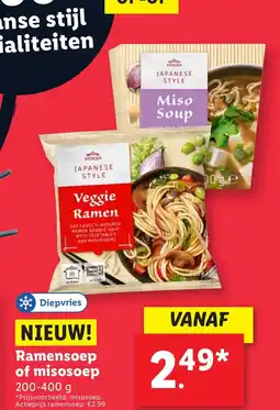 Lidl Ramensoep of misosoep aanbieding