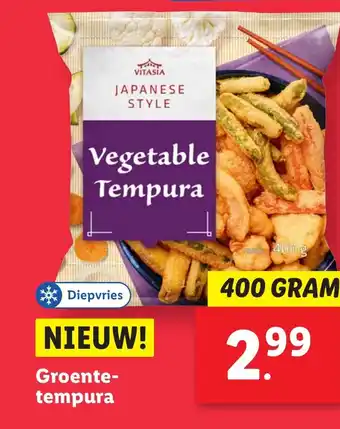 Lidl Groente tempura aanbieding