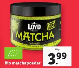 Lidl Bio matchapoeder aanbieding