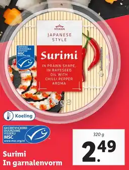 Lidl Surimi In garnalenvorm aanbieding