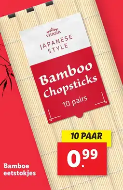 Lidl Bamboe eetstokjes aanbieding