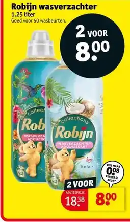 Kruidvat Robijn wasverzachter aanbieding