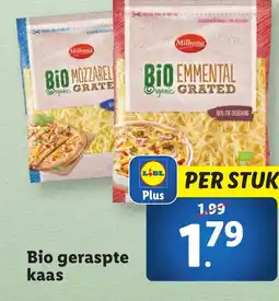 Lidl Bio geraspte kaas aanbieding