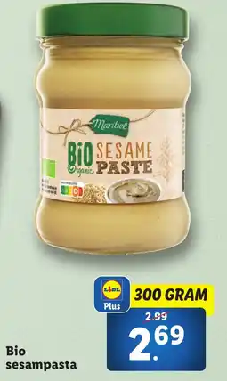 Lidl Bio sesampasta aanbieding