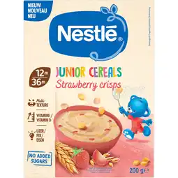 Albert Heijn Nestlé Junior cereals strawberry crisps 12m+ aanbieding