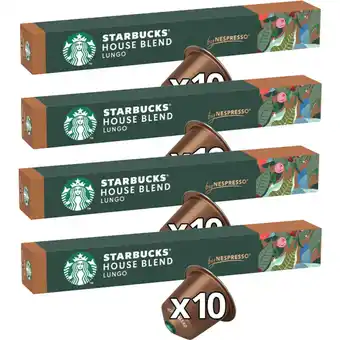 Albert Heijn Starbucks Nespresso house blend lungo 4-pack aanbieding