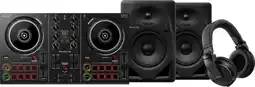 Coolblue Pioneer DJ DDJ-200 + Pioneer DJ HDJ-X5 Zwart + Pioneer DJ DM-50D Zwart aanbieding