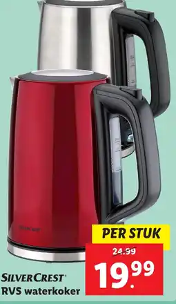 Lidl Silver crest RVS waterkoker aanbieding