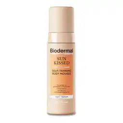 De Online Drogist Biodermal Sun Kissed Self-Tanning Mousse aanbieding