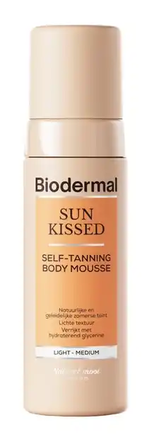 De Online Drogist Biodermal Sun Kissed Self-Tanning Mousse aanbieding
