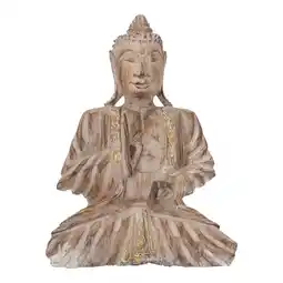 Van Cranenbroek Buddha hout 19x10x24cm nc aanbieding