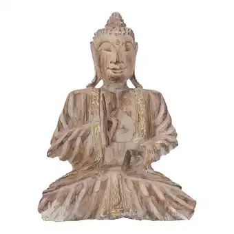 Van Cranenbroek Buddha hout 19x10x24cm nc aanbieding