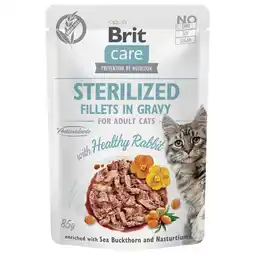 Pets Place Brit Care Cat Sterilized Fillet - Kattenvoer - Konijn 85 g aanbieding