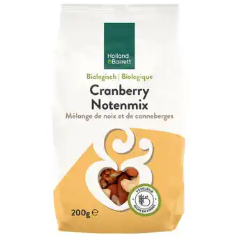 Holland & Barrett Holland & Barrett Biologische Cranberry Notenmix - 200g aanbieding