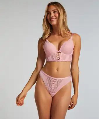 Hunkemoller Hunkemöller String Selina Roze aanbieding