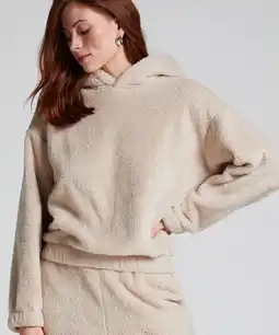 Hunkemoller Hunkemöller Hoodie Fleece Snuggle Beige aanbieding