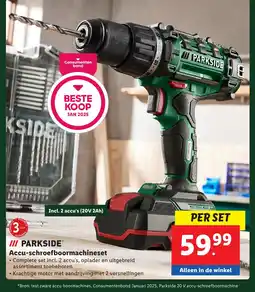 Lidl Accu schroefboormachineset aanbieding