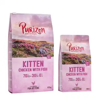 Zooplus 6,5 kg Purizon + 400 g gratis! - Kitten Kip & Vis aanbieding