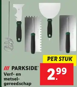 Lidl Verf en metsel gereedschap aanbieding