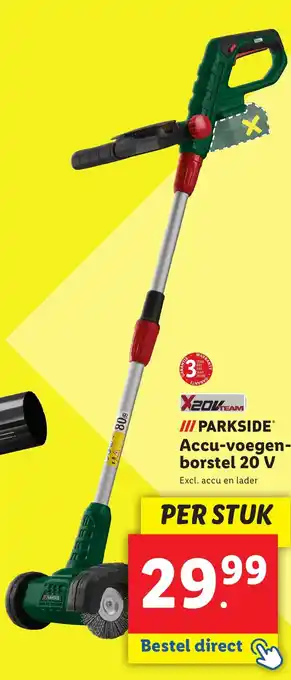 Lidl Accuvoegen borstel 20 V aanbieding