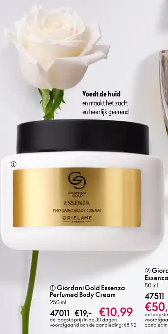 Oriflame Giordani Gold Essenza Perfumed Body Cream aanbieding