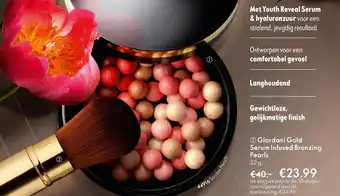 Oriflame Giordani gold serum infused bronzing pearls aanbieding