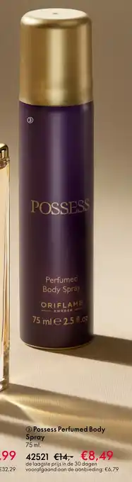 Oriflame Possess perfumed body spray aanbieding