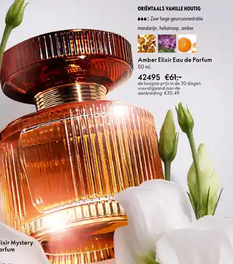 Oriflame Amber elixir eau de parfum aanbieding