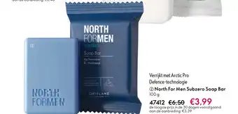 Oriflame North for men subzero soap bar aanbieding