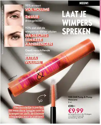 Oriflame The one pump & plump mascara aanbieding