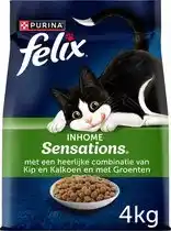 Bol.com Felix Inhome Sensations - Kattenvoer Droogvoer - Kip Granen & Tuingroenten - 4 kg aanbieding