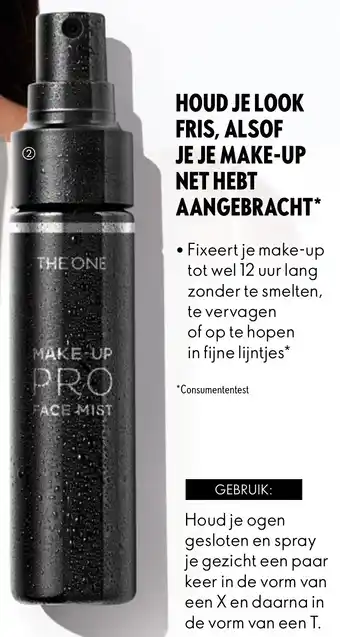 Oriflame The one make-up pro face mist aanbieding