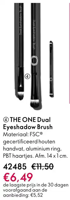 Oriflame The one dual eyeshadow brush aanbieding