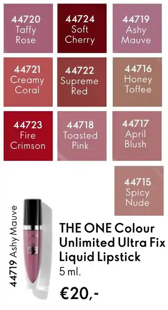 Oriflame The one colour unlimited ultra fix liquid lipstick aanbieding