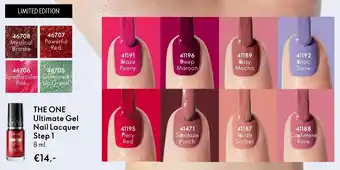 Oriflame The one ultimate gel nail lacquer step 1 aanbieding
